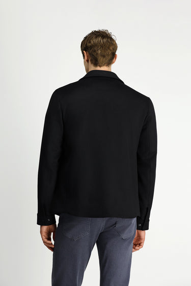 Siyah Çıtçıtlı Mevsimlik Pamuklu Ceket / Mont