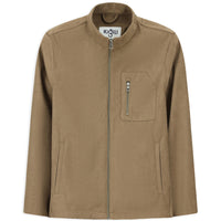 Orta Vizon Spor Dik Yaka Fermuarlı Süet Ceket / Mont