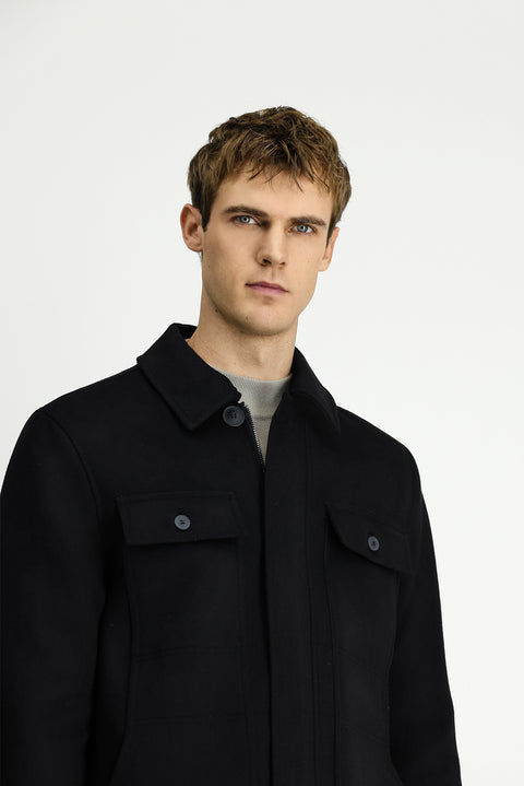 Siyah Likralı Spor Mont Ceket