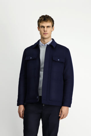  Koyu Lacivert Likralı Spor Mont Ceket