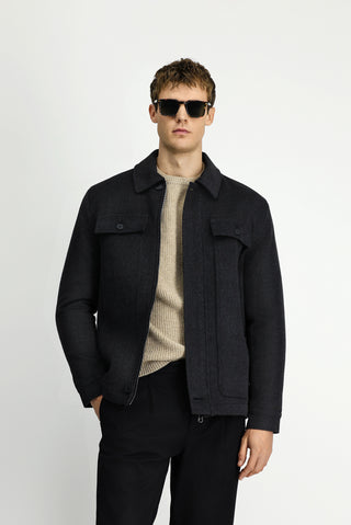  Orta Antrasit Likralı Spor Mont Ceket