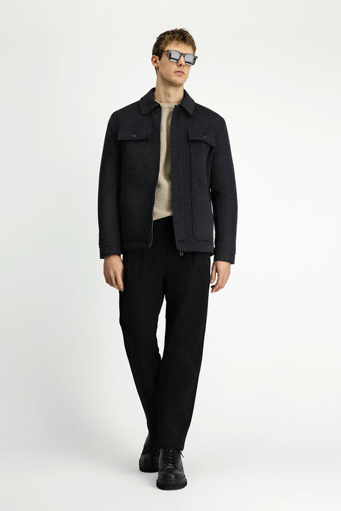 Orta Antrasit Likralı Spor Mont Ceket