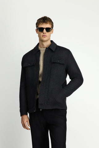  Orta Antrasit Likralı Spor Mont Ceket