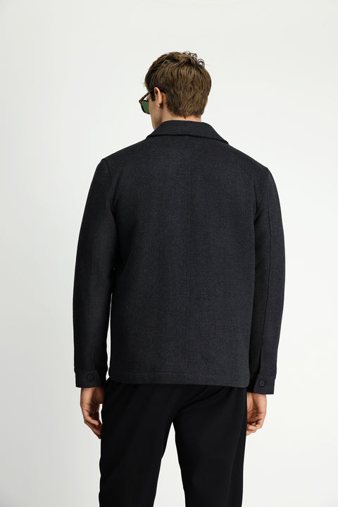 Orta Antrasit Likralı Spor Mont Ceket