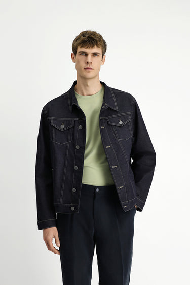  Koyu Lacivert Regular Fit Pamuklu Denim Mont