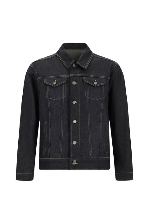 Koyu Lacivert Regular Fit Pamuklu Denim Mont