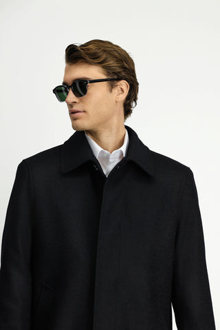  Siyah Yünlü Klasik Kaban