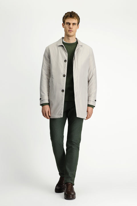 Taş Düğmeli Kapitone Pardösü & Trençkot