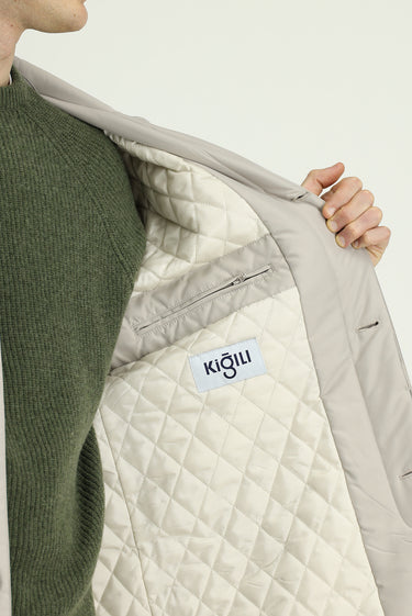 Taş Düğmeli Kapitone Pardösü & Trençkot