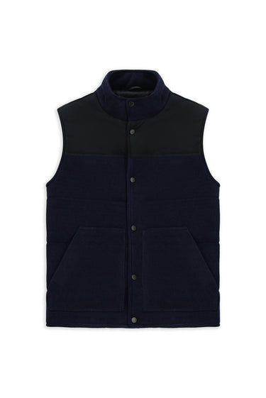  Koyu Lacivert Regular Fit Düz Bonded Yelek