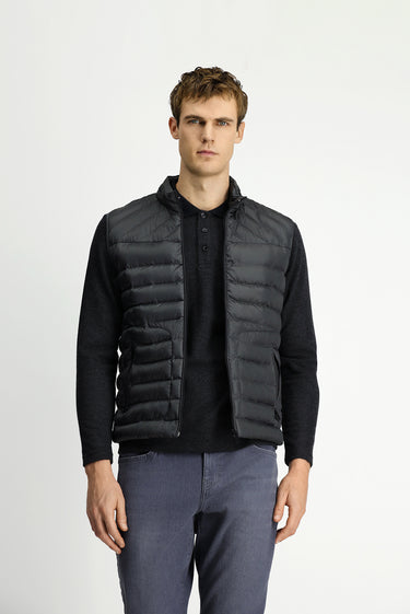  Orta Antrasit Kapitone Spor Yelek