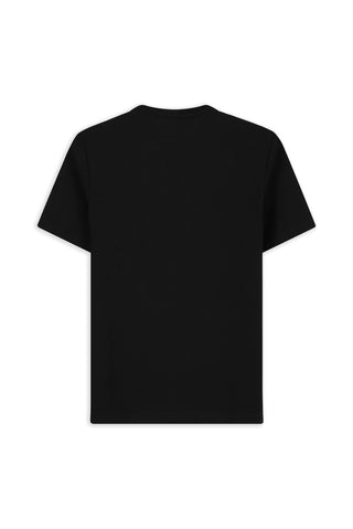  Siyah Bisiklet Yaka Regular Fit Nak??l? Likral? Esnek Ti?ört-Ki??l?