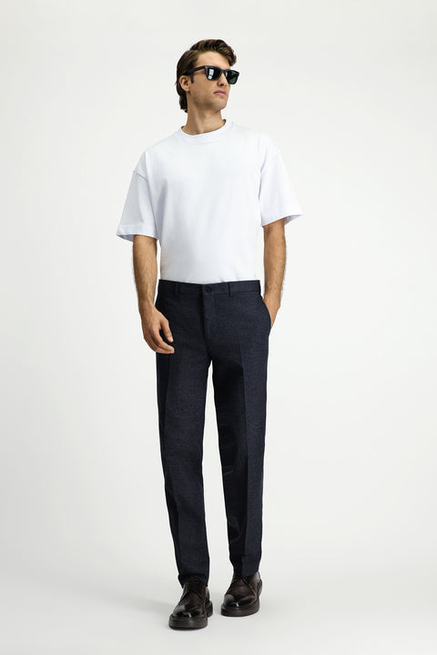 Beyaz Bisiklet Yaka Oversize Ekstra Rahat Kesim Pamuk Tişört