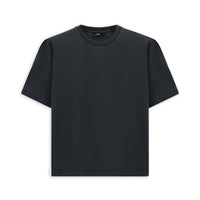 Orta Antrasit Bisiklet Yaka Oversize Ekstra Rahat Kesim Ekstra Rahat Kesim Pamuk Tişört