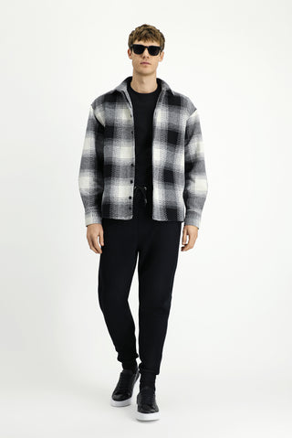  Siyah Desenli Pamuklu Sweatpant / Eşofman Altı