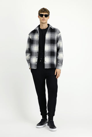  Siyah Desenli Pamuklu Sweatpant / Eşofman Altı