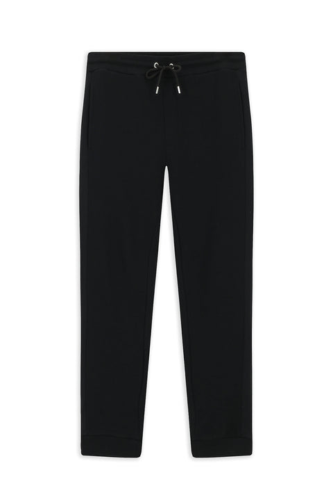 Siyah Desenli Pamuklu Sweatpant / Eşofman Altı