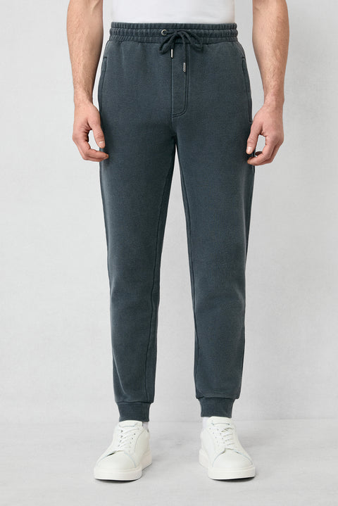 Orta Antrasit Desenli Pamuklu Sweatpant / Eşofman Altı