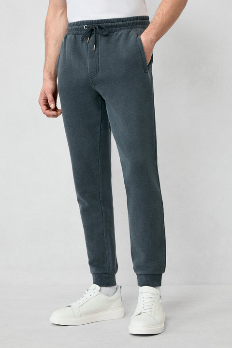 Orta Antrasit Desenli Pamuklu Sweatpant / Eşofman Altı