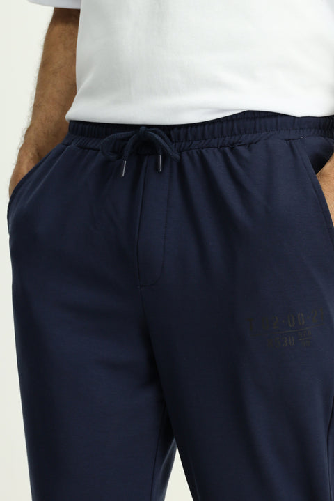 İndigo Regular Fit Pamuklu Baskılı Sweatpant / Eşofman Altı