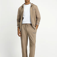 Orta Vizon Regular Fit Pamuklu Baskılı Sweatpant / Eşofman Altı