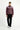 Koyu Bordo Yarım Balıkçı Yaka Yaka Regular Fit Desenli Fermuarlı Pamuklu Sweatshirt