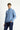 Havacı Mavi Yarım Balıkçı Yaka Yaka Regular Fit Fermuarlı Pamuklu Sweatshirt