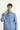 Havacı Mavi Yarım Balıkçı Yaka Yaka Regular Fit Fermuarlı Pamuklu Sweatshirt