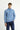 Havacı Mavi Yarım Balıkçı Yaka Yaka Regular Fit Fermuarlı Pamuklu Sweatshirt