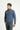  İndigo Melanj Yarım Balıkçı Yaka Yaka Regular Fit Fermuarlı Pamuklu Sweatshirt