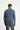  İndigo Melanj Yarım Balıkçı Yaka Yaka Regular Fit Fermuarlı Pamuklu Sweatshirt