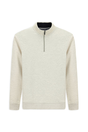  Açık Bej Bato Yaka Regular Fit Sweatshirt