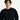Siyah Bisiklet Yaka Loose Fit Desenli Pamuklu Sweatshirt