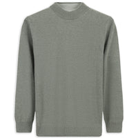 Orta Gri Yarım Balıkçı Yaka Regular Fit Pamuklu Örme Triko Kazak