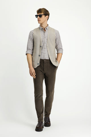  Orta Vizon V Yaka Triko Yelek