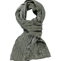 Küf Yeşili Yünlü Desenli Atkı & Bere & Eldiven Takımı