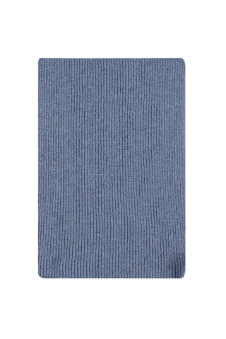  Havacı Mavi Melanj Yünlü Atkı & Bere Takımı