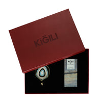 2'li Nazar Boncuğu & 100 ml Bosphorus Breeze Kolonya Hediye Kutulu Set