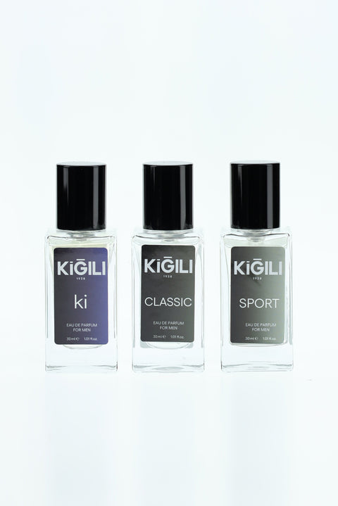 3'lü Classic & Ki & Sport Hediye Kutulu 30 ml Erkek Parfüm Seti