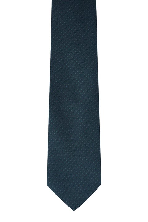 Koyu Yeşil Desenli Kravat