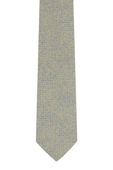 Orta Bej Desenli Kravat