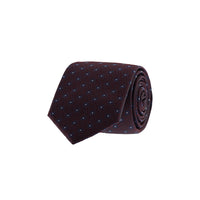Mürdüm Desenli Kravat