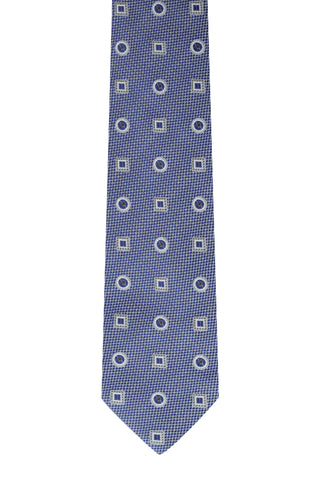  Mavi Desenli Kravat