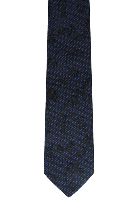 Lacivert Desenli Kravat