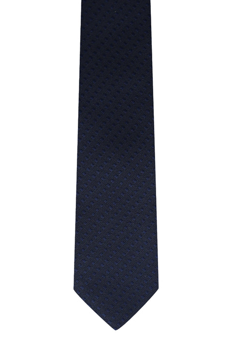 Lacivert Desenli Kravat