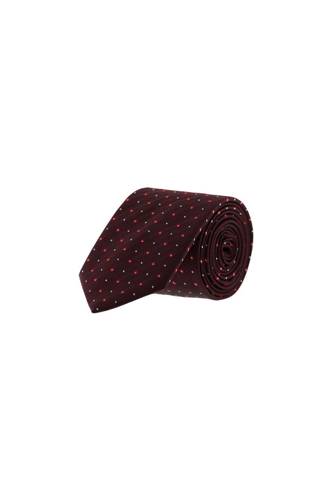 Light Burgundy Patterned Tie