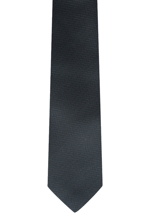 Açık Siyah Desenli Kravat