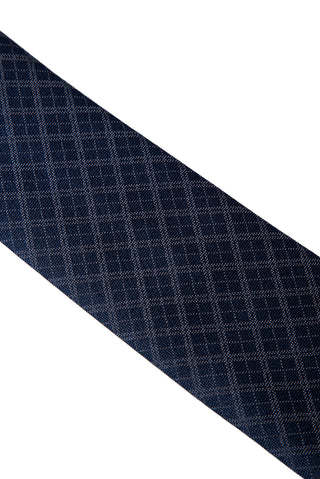  Orta Lacivert Desenli Kravat