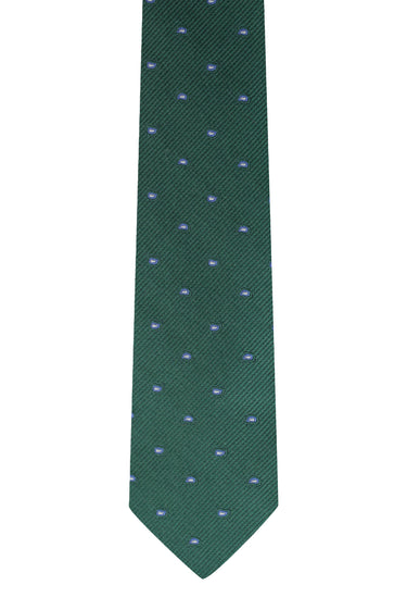  Koyu Yeşil Desenli Kravat