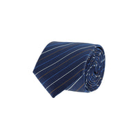 Koyu Lacivert Desenli Kravat